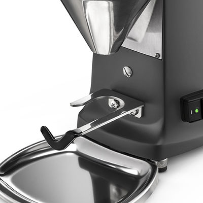 Mazzer Mini A Coffee Bean Grinder for cafe , black color , back view